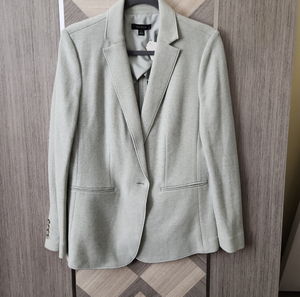 ANN TAYLOR Light Gray Blazer